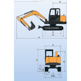 Мини-экскаватор TZCO TZ60EXD